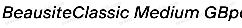 BeausiteClassic Medium GBpc EUC H字体转换